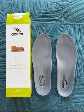 Aetrex Women's Gray Orthotic Insoles - L800 Support size 8